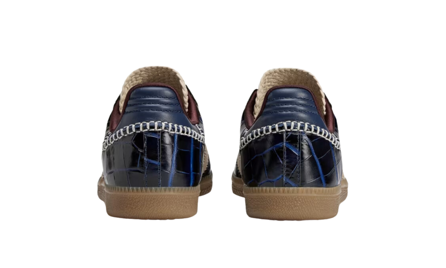 NavyPrestige® – Croc Texture Luxe Low Sneaker