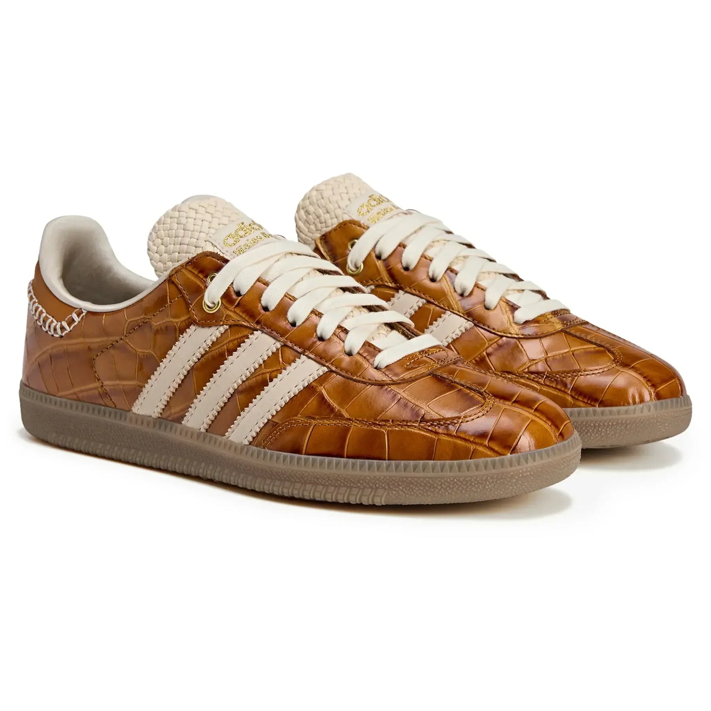 CollegiateCrest® – Brown Croc Luxe Low Sneaker