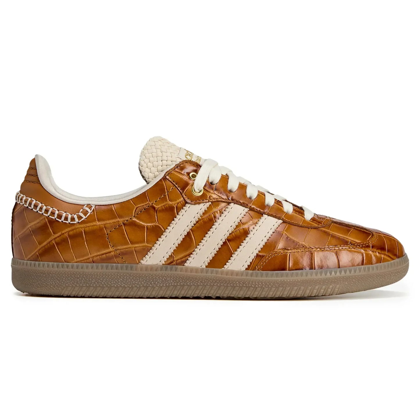 CollegiateCrest® – Brown Croc Luxe Low Sneaker