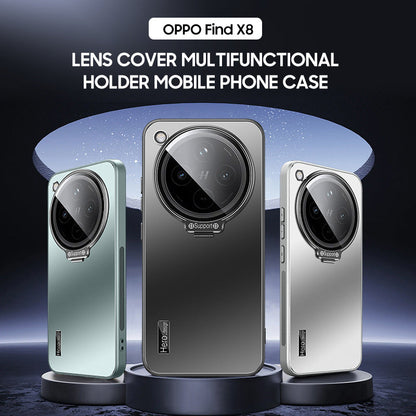 OPPO Series | Sleek Frosted Mobile Phone Case with Invisible Lens Holder