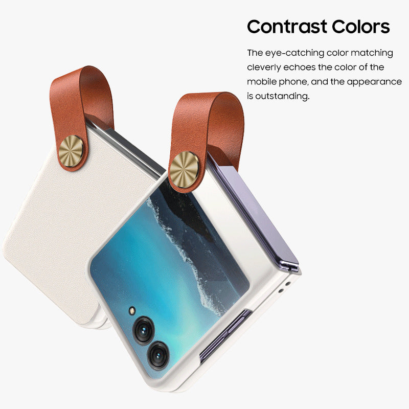 Motorola Collection | Elegant Leather Phone Case with Convenient Hand Strap