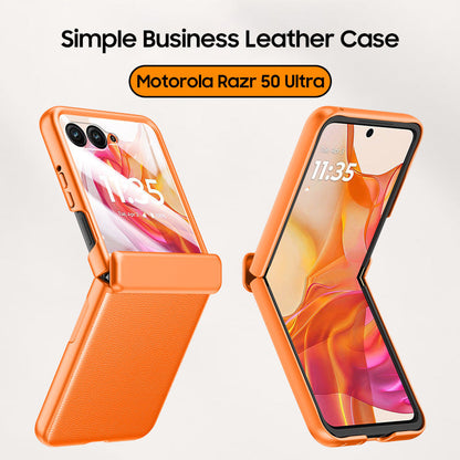 Luxurious Leather Case for Motorola Razr50 Ultra - Perfect for Business Style