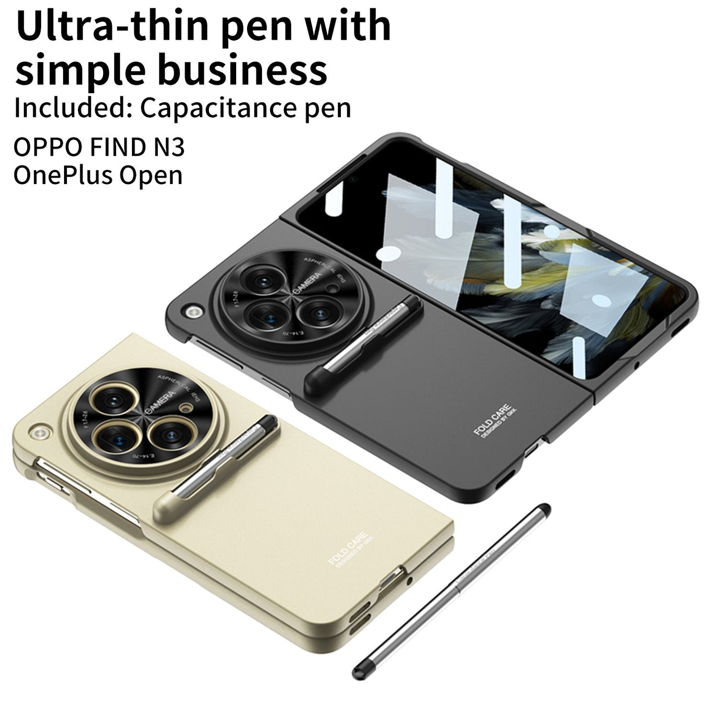 OnePlus Open Series | Sleek Matte Phone Case with Convenient Stylus Included