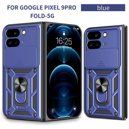 Shockproof Armor Case with Push-Window Camera Protection for Google Pixel 9 Pro Fold