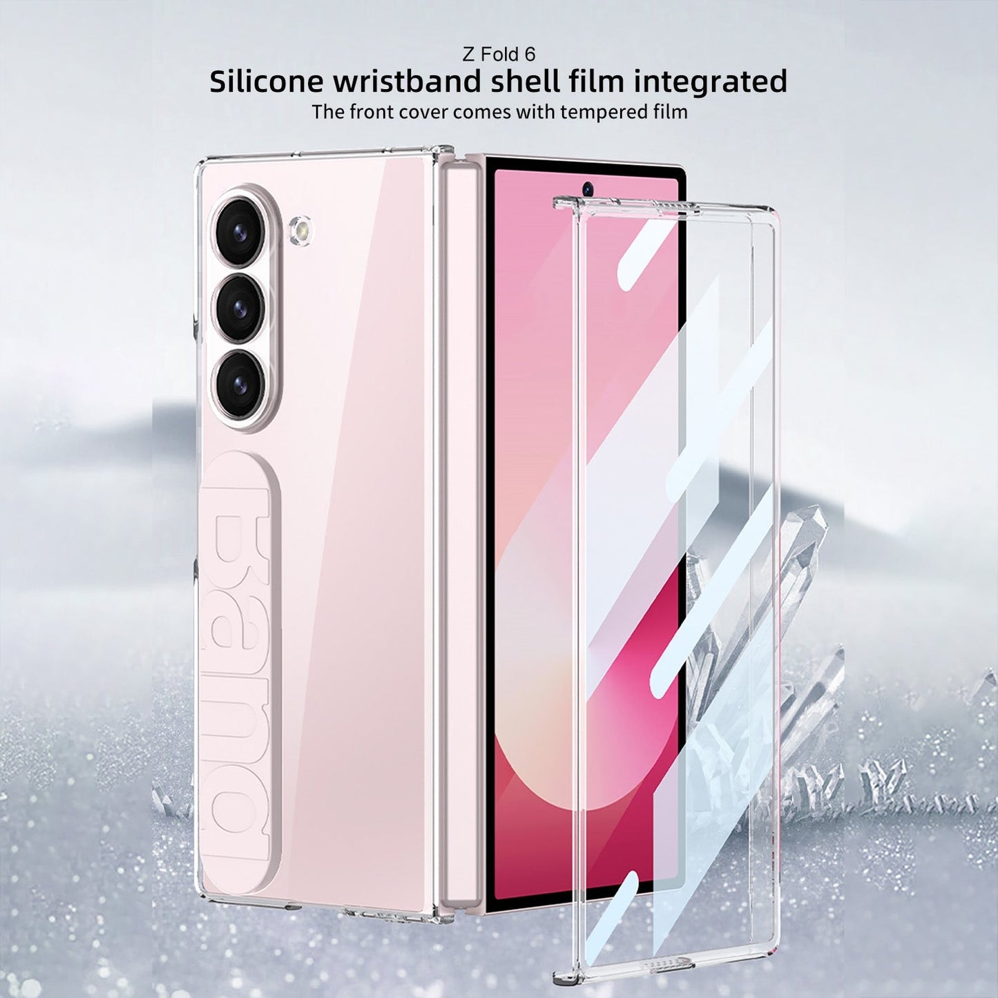 Ultimate Protection Bundle for Galaxy Z Fold 6: Shockproof Case, Screen Protector & Wristband Combo