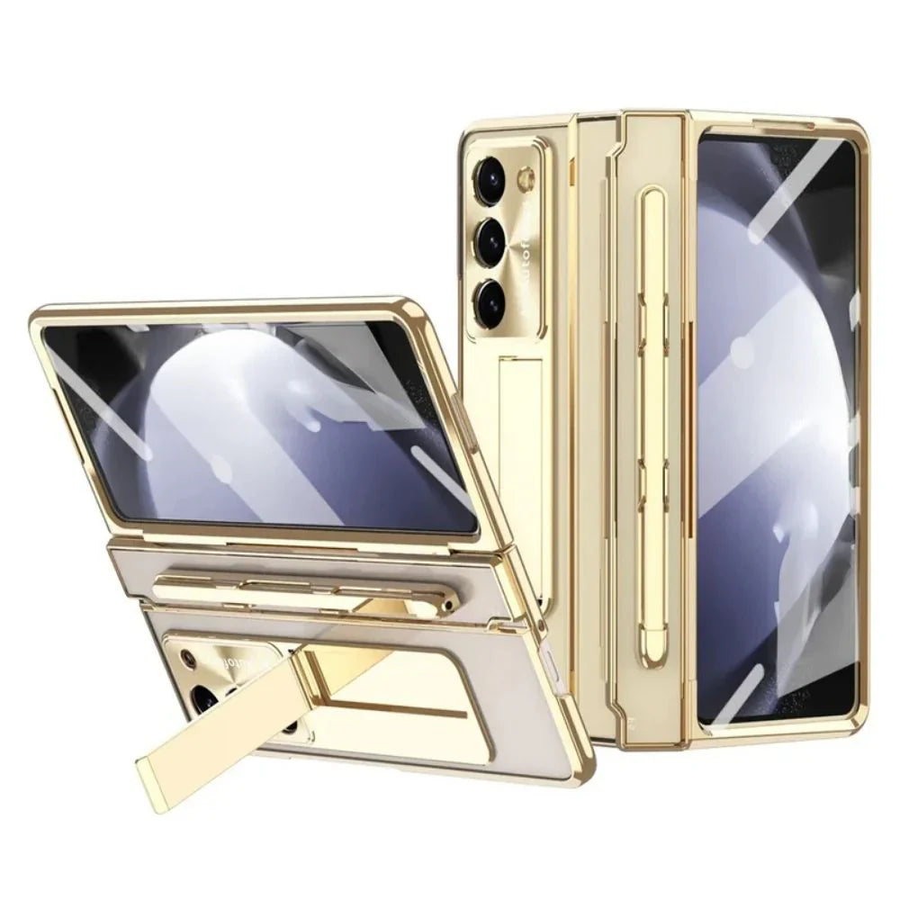 Ultimate Armor Electroplated Shockproof Phone Case with Screen Protector for Galaxy Z Fold Series