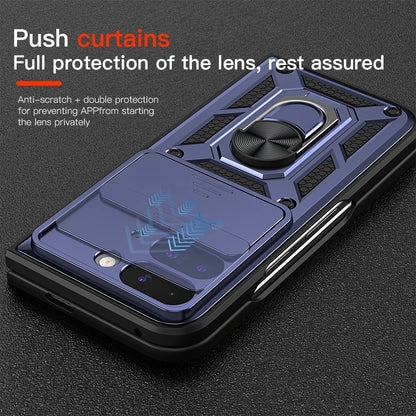 Armor Protection with Camera Slide & 360° Ring Shockproof Case for Google Pixel