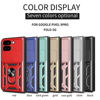 Shockproof Armor Case with Push-Window Camera Protection for Google Pixel 9 Pro Fold