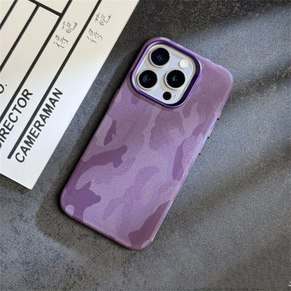 Premium Camo Leather Case for iPhone