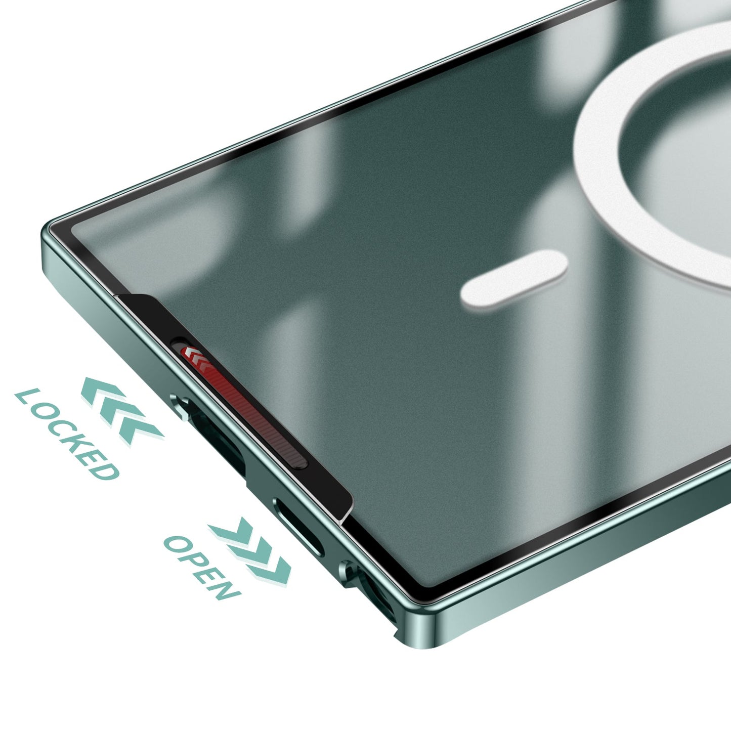 Stylish Magnetic MagSafe Metal Case for Galaxy S21 Ultra, S22, S23, S24, S25, and Note20 Ultra - Ultimate Protection with a Modern Touch!