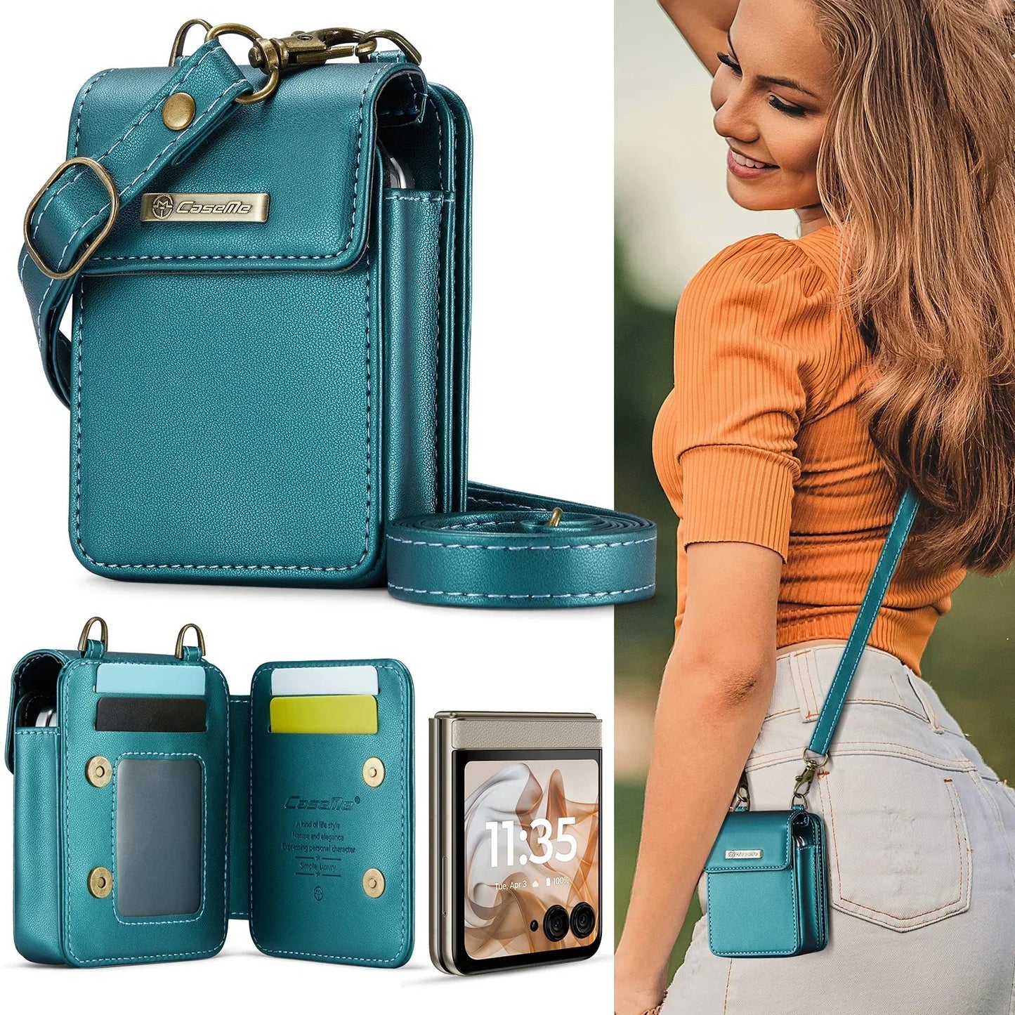 Fashion Leather Crossbody Mini Bag For Motorola Razr Series