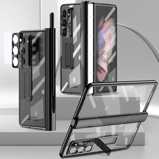 Sleek Transparent S Pen Hinge Protection Case for Galaxy Z Fold 6