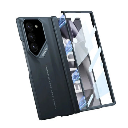 Galaxy Z Fold Shockproof Case with Magnetic Hinge and Built-in Screen Protector for Ultimate Protection