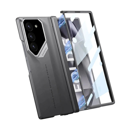 Galaxy Z Fold Shockproof Case with Magnetic Hinge and Built-in Screen Protector for Ultimate Protection