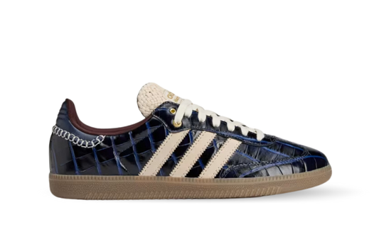 NavyPrestige® – Croc Texture Luxe Low Sneaker
