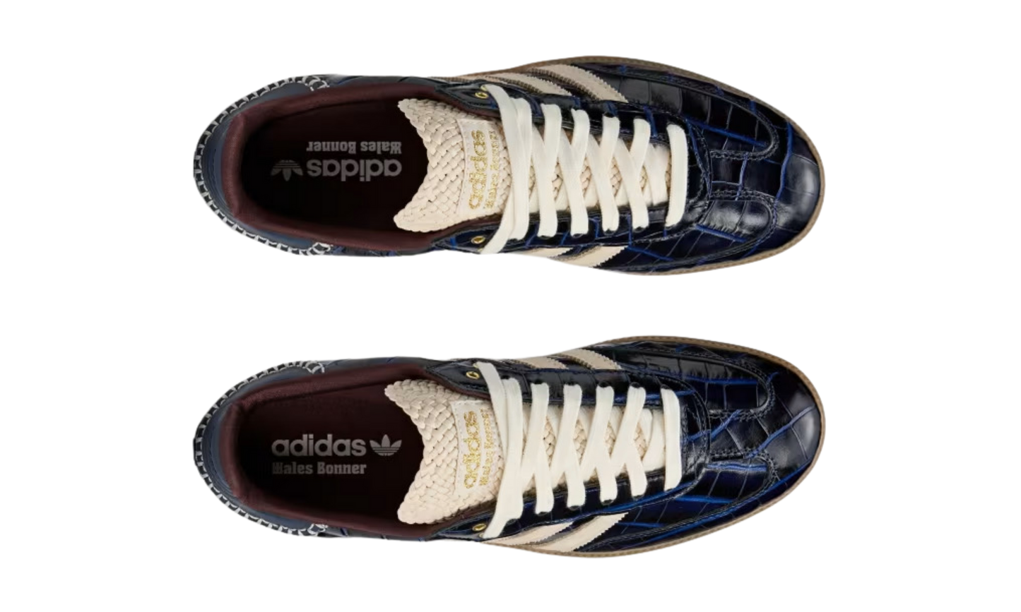 NavyPrestige® – Croc Texture Luxe Low Sneaker