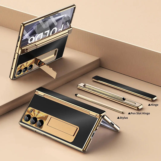 Sleek Aluminum Case with Pen Holder for Galaxy Z Fold 6