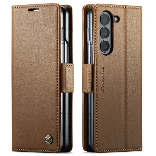 Premium Magnetic Leather Wallet Case for Galaxy Z Fold 6