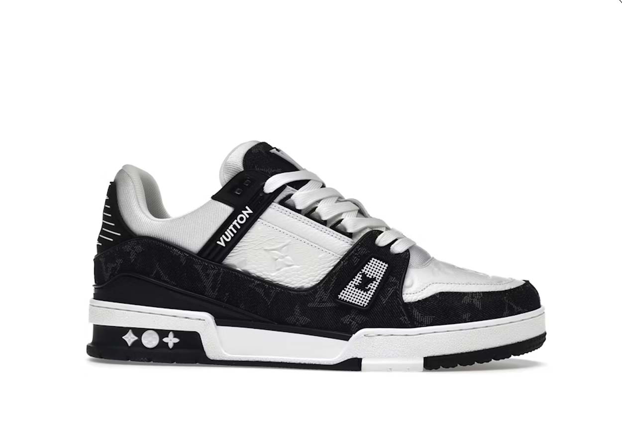 MonogramElite® – Luxe Court Black & White Trainer