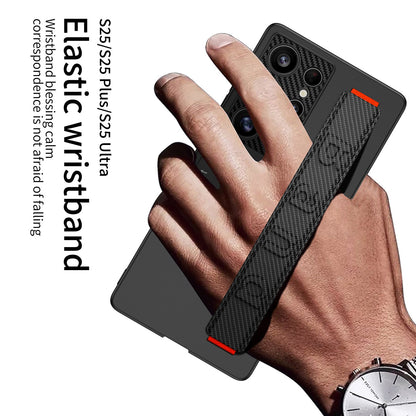 Elegant Wristband Phone Case with Invisible Bracket for Galaxy S25, S24, S23, S22 Ultra Plus