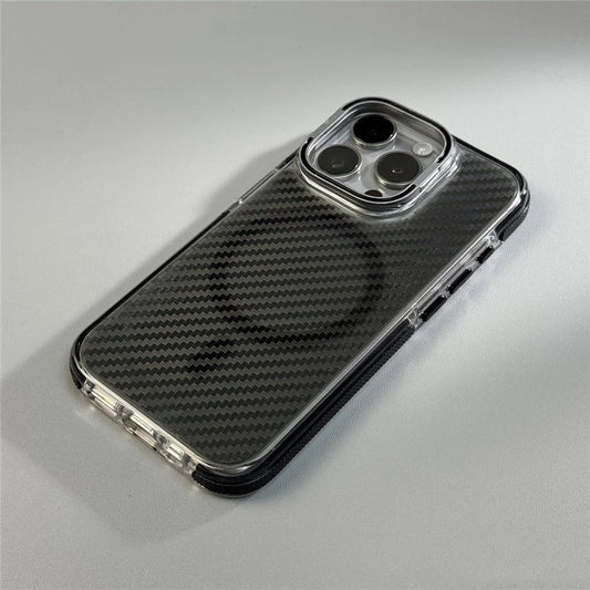 Sleek Carbon Fiber Lens Protector for iPhone