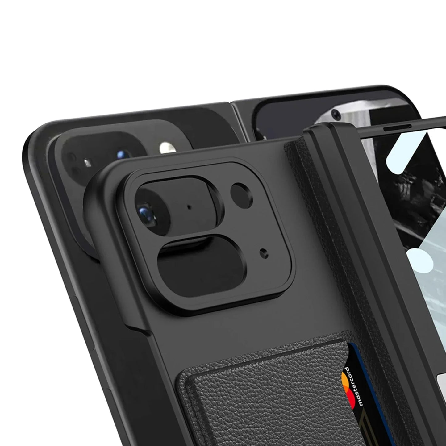 Sleek Full Protection Case with Convenient Card Holder for Google Pixel 9 Pro Fold