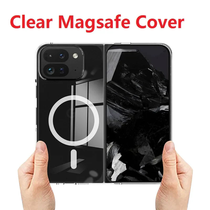 Sleek Transparent Magnetic Case for Google Pixel 9 Pro Fold