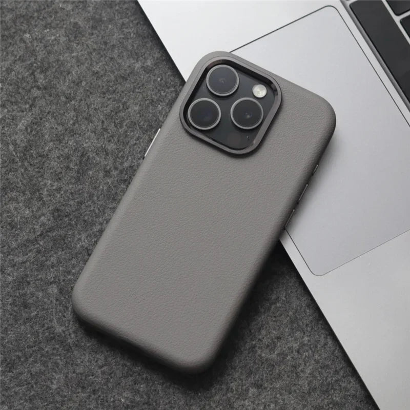 Luxury Smooth Leather Case for iPhone