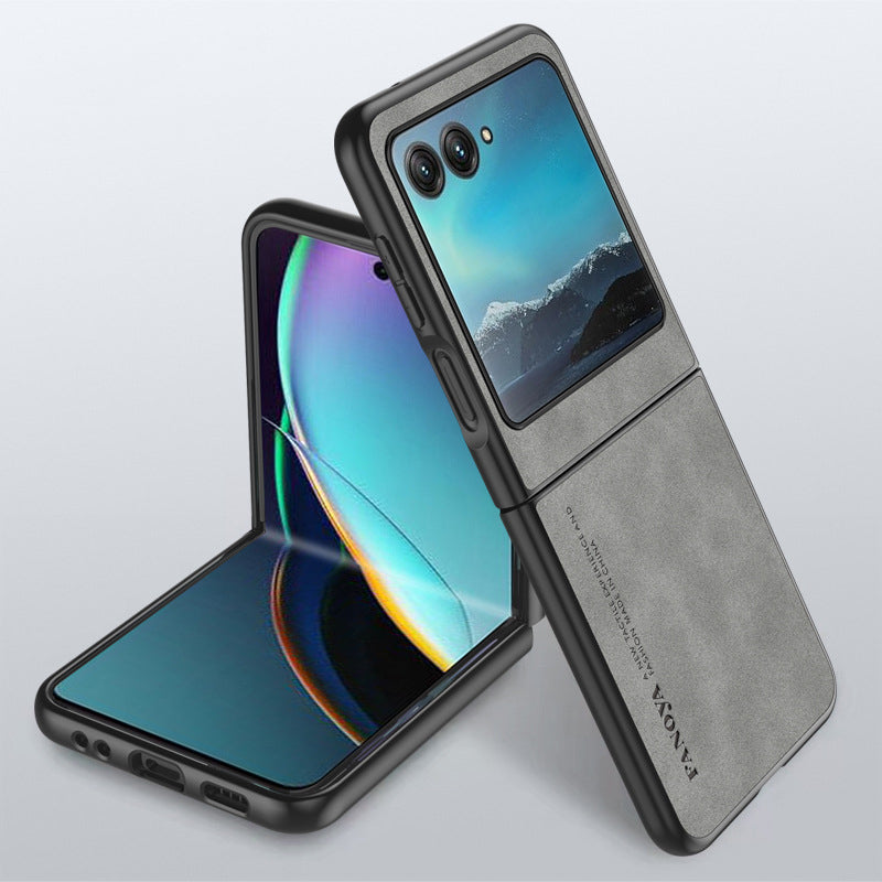 Elevate Your Style with the Sleek Matte Leather Case for Motorola Razr Series