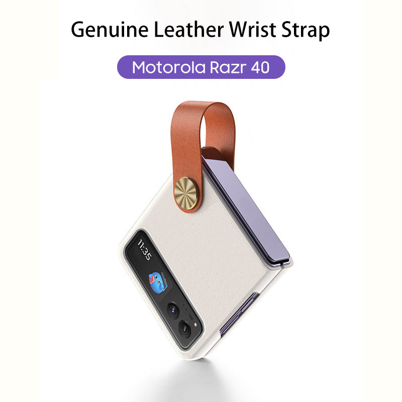 Motorola Collection | Elegant Leather Phone Case with Convenient Hand Strap