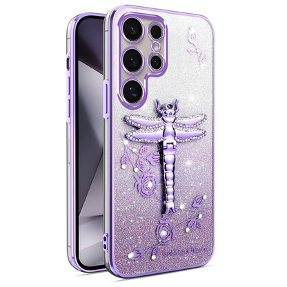 Samsung Series Dragonfly Glitter Electroplating Phone Case - Eye-Catching Style Meets Ultimate Protection!