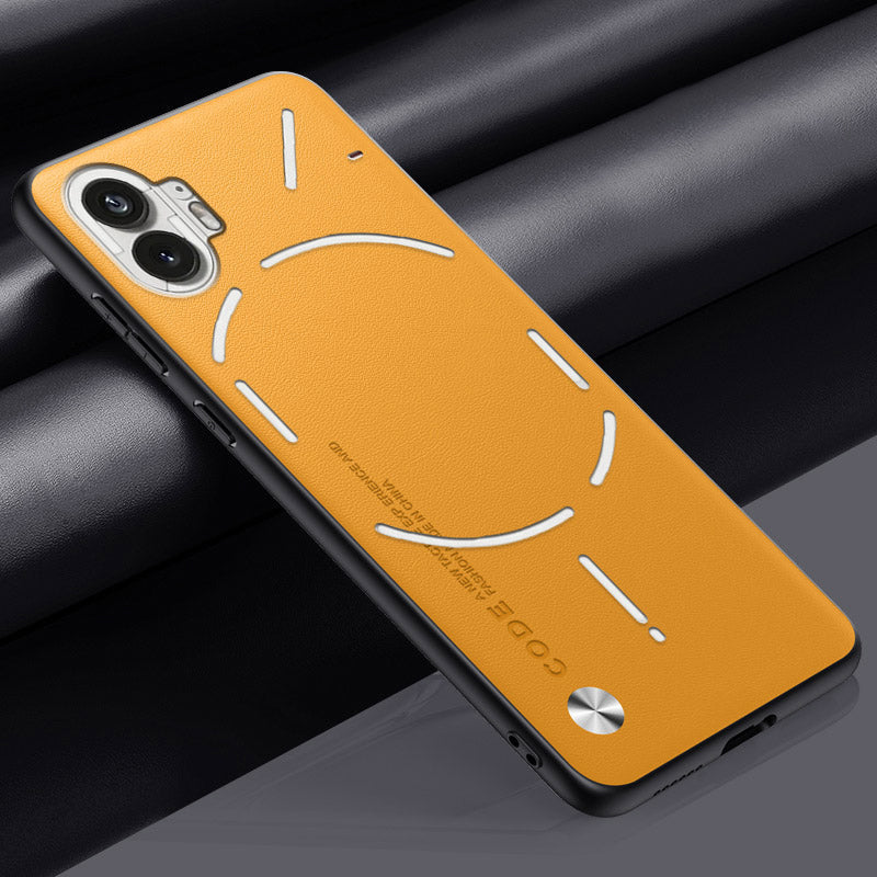 Sleek & Stylish Solid Color Leather Case | Nothing Series