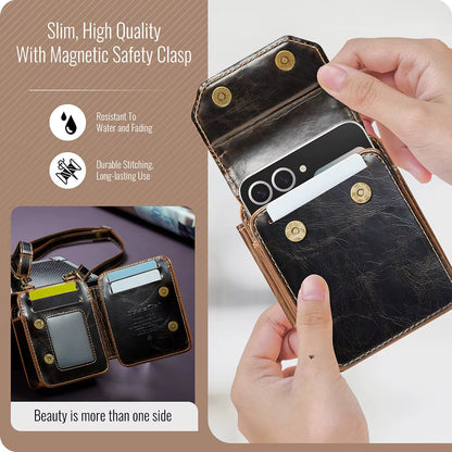 Fashion Leather Crossbody Mini Bag V2 For Galaxy Z Flip Series