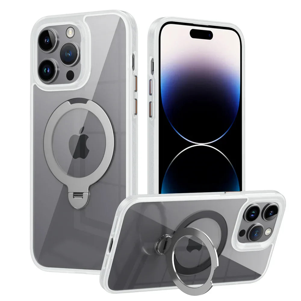 Ultra-Versatile 360° Rotating Kickstand Case for iPhone