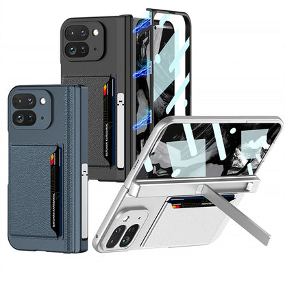 Sleek Full Protection Case with Convenient Card Holder for Google Pixel 9 Pro Fold