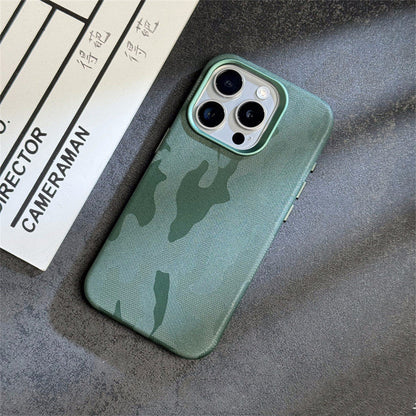 Premium Camo Leather Case for iPhone