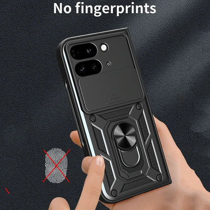 Shockproof Armor Case with Push-Window Camera Protection for Google Pixel 9 Pro Fold