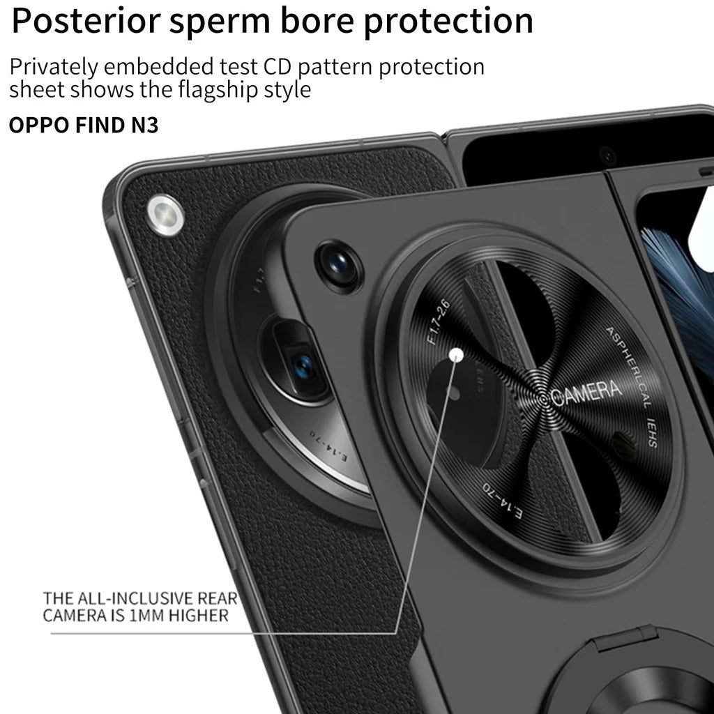 Ultra-Thin Magnetic Ring Stand Case for Oppo Find N3 5G