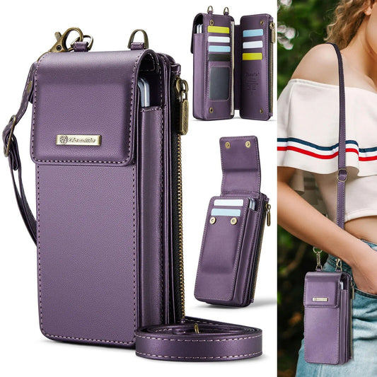 Chic Leather Mini Crossbody Bag Perfect for Galaxy Z Fold Series