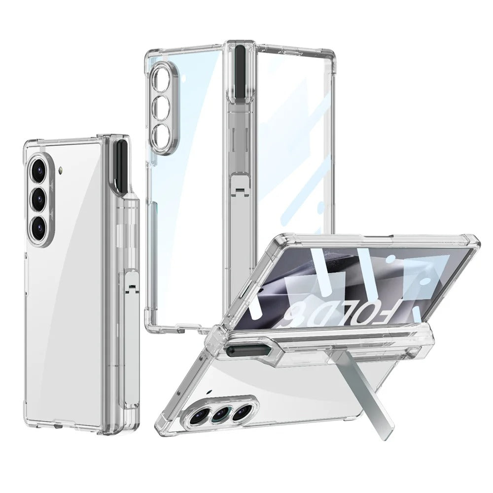 Premium Galaxy Z Fold 6 Airbag Hinge Case with Convenient S Pen Holder