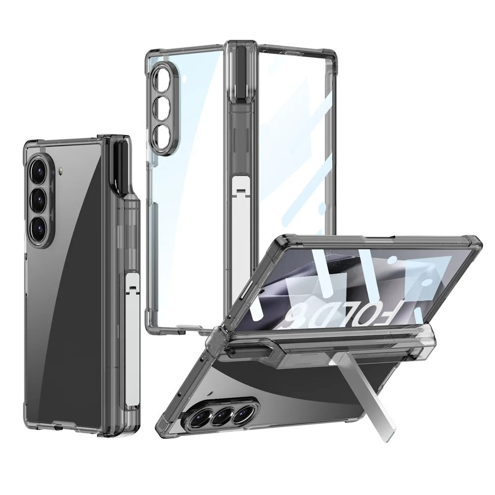 Premium Galaxy Z Fold 6 Airbag Hinge Case with Convenient S Pen Holder