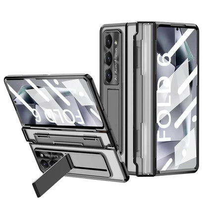 Ultimate Armor Electroplated Shockproof Phone Case with Screen Protector for Galaxy Z Fold Series