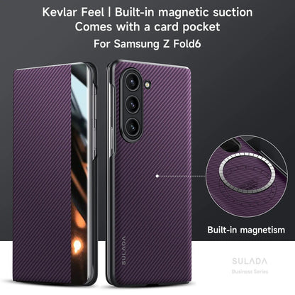 Sleek Kevlar Magnetic Wireless Charger Case for Galaxy Z Fold Series