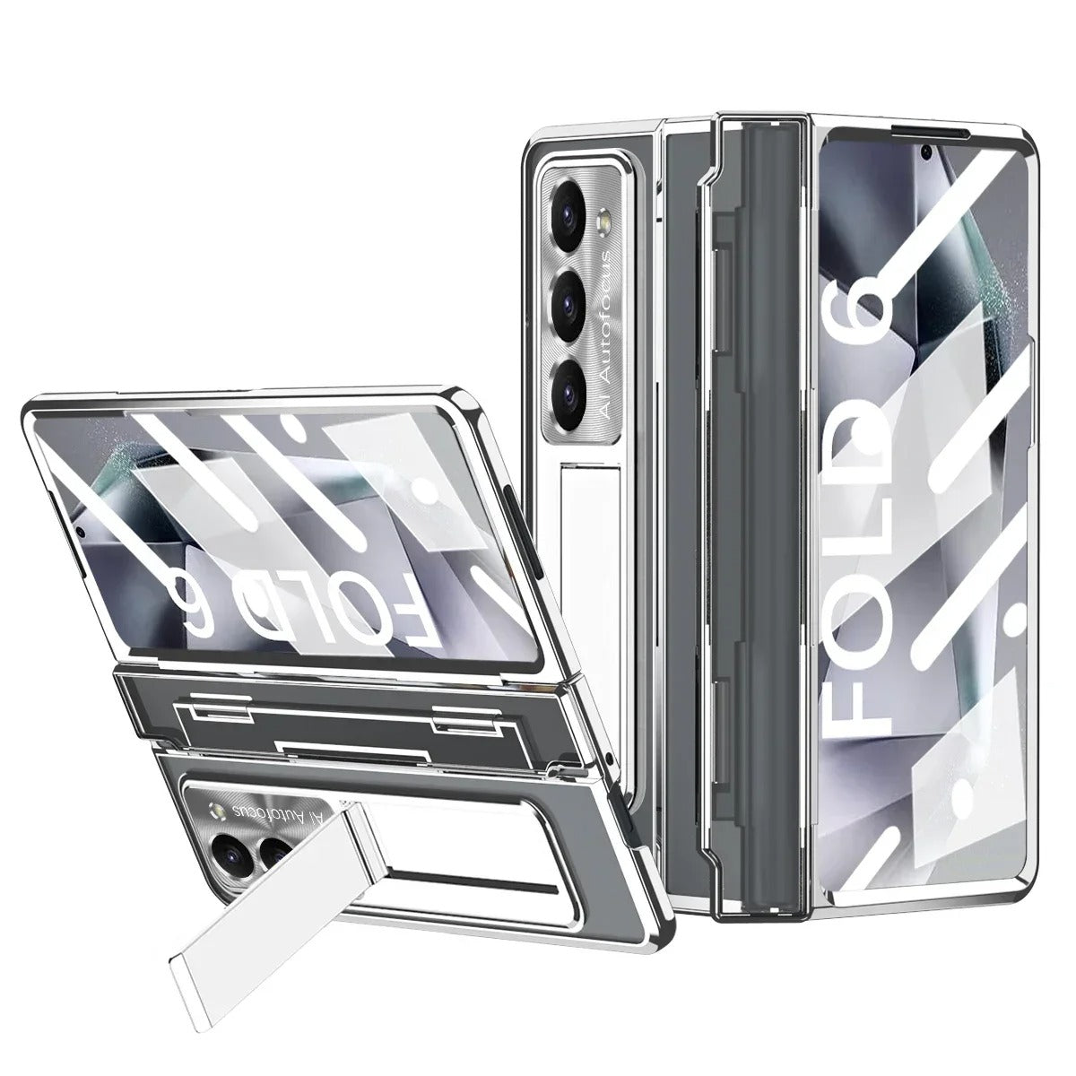 Ultimate Armor Electroplated Shockproof Phone Case with Screen Protector for Galaxy Z Fold Series